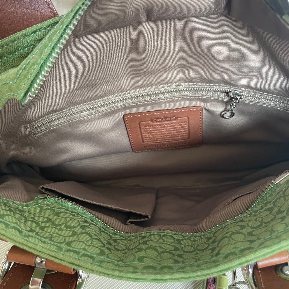 Rare Y2K Coach Signature Green Soho Buckle Tote Bag | 4-Pc Collector Set Micro C - Picture 11 of 14